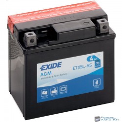 EXIDE ETX5L-BS 12V 4Ah jobb+ motorkerékpár akkumulátor