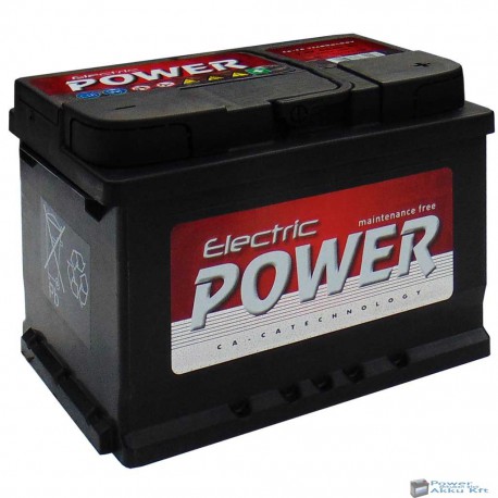 Electric Power 12V 60Ah 500A jobb+ akkumulátor