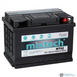 Mixtech 12V 62Ah 580A jobb+ akkumulátor