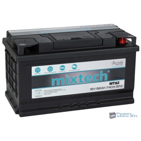 Mixtech 12V 82Ah 740A jobb+ akkumulátor