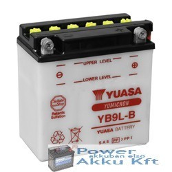 YUASA YB9L-B 12V 9Ah 130A jobb+ motorkerékpár akkumulátor