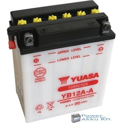 YUASA YB12A-A 12V 12Ah 150A bal+ motorkerékpár akkumulátor