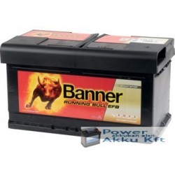 Banner Running Bull EFB 575 12 12 V 75Ah 730A jobb+ akkumulátor