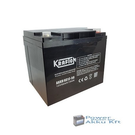 Krafton 12V 50Ah KC12-50 ciklikus zselés kerekesszék akkumulátor