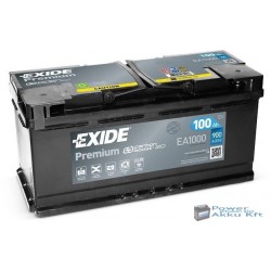Exide Premium 12V 100Ah 900A jobb+ EA1000 akkumulátor
