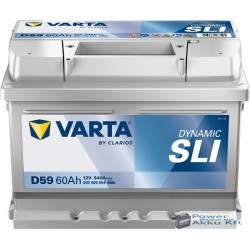 VARTA Dynamic SLI 12V 60Ah 540A Jobb+ akkumulátor