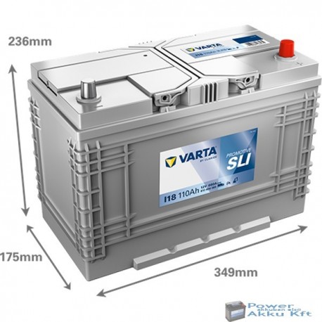 Varta Promotive SLI - 12v 110ah 680A talpas teherautó akkumulátor - jobb+