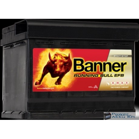Banner Running Bull EFB 560 11 12 V 60Ah 580A jobb+ akkumulátor