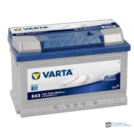 VARTA Blue Dynamic 12V 72Ah 680A Jobb+ akkumulátor